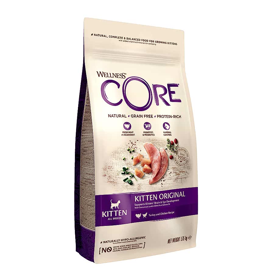 Wellness Core Complete Dry Kitten Cat Food Turkey & Chicken