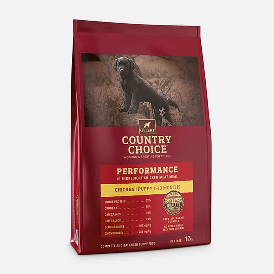 Gelert Country Choice Performance Working Puppy Dry Dog Food Chicken