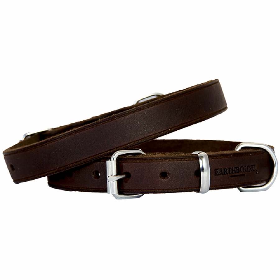 Earthbound Soft Country Dog Collar Brown