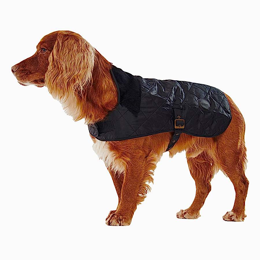 Barbour Quilted Dog Coat Black Small