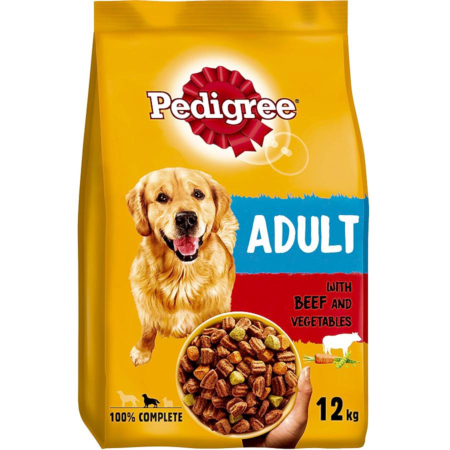 Pedigree Complete Adult Dry Dog Food Beef & Veg