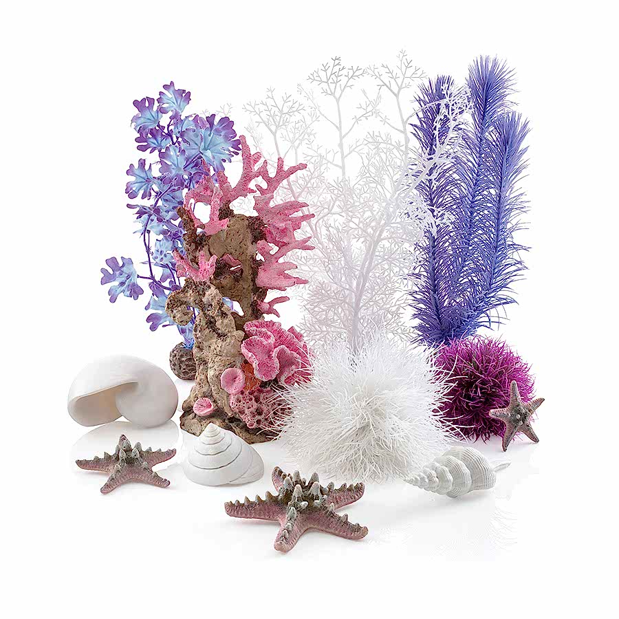 BiOrb Ocean Aquarium Decor Set Pink