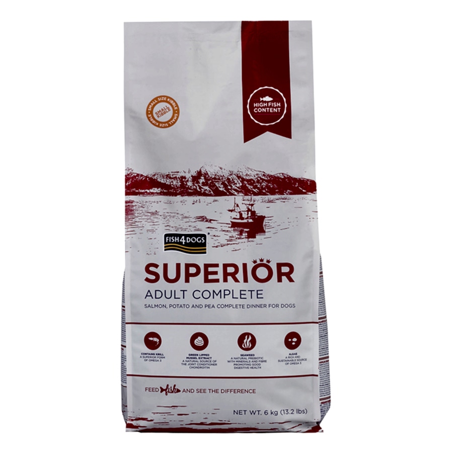 Fish4Dogs Superior Complete Small Kibble Adult Dry Dog Food Salmon