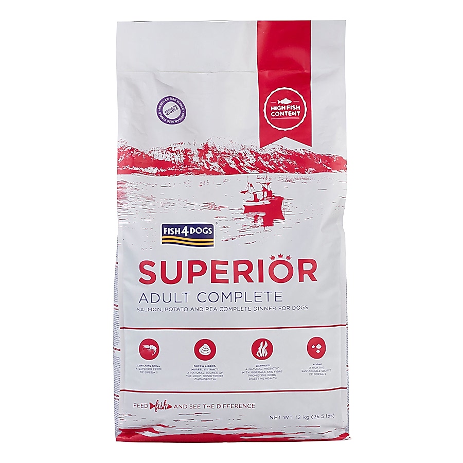 Fish4Dogs Superior Complete Regular Kibble Adult Dry Dog Food Salmon