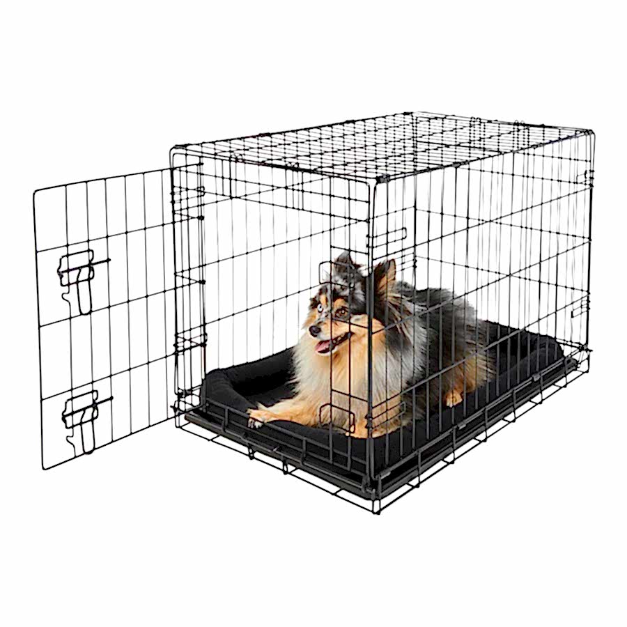 Pets at Home Single Door Dog Crate Black