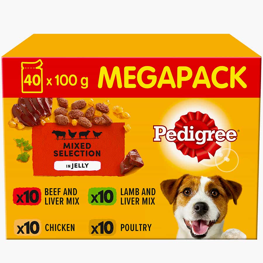 Pedigree Wet Adult Dog Food Mixed In Jelly