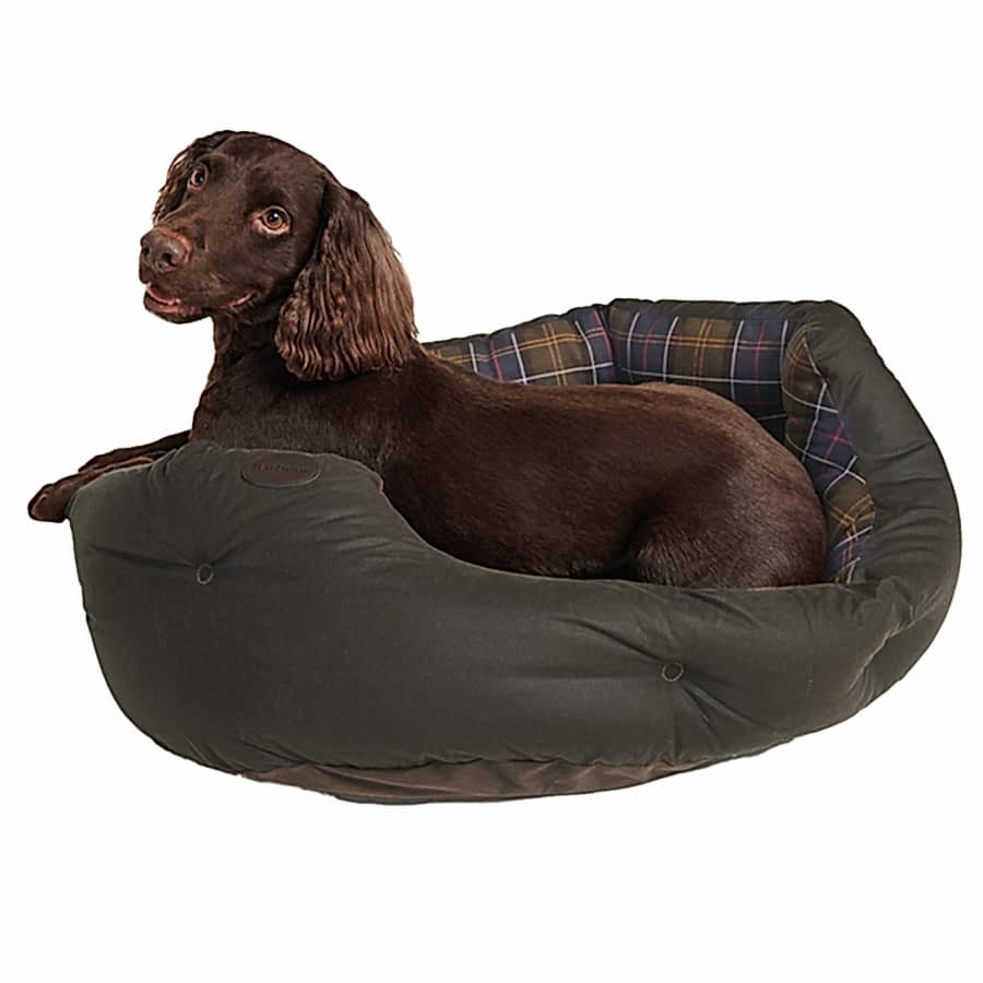 Barbour Wax/Cotton Dog Bed Tartan Medium