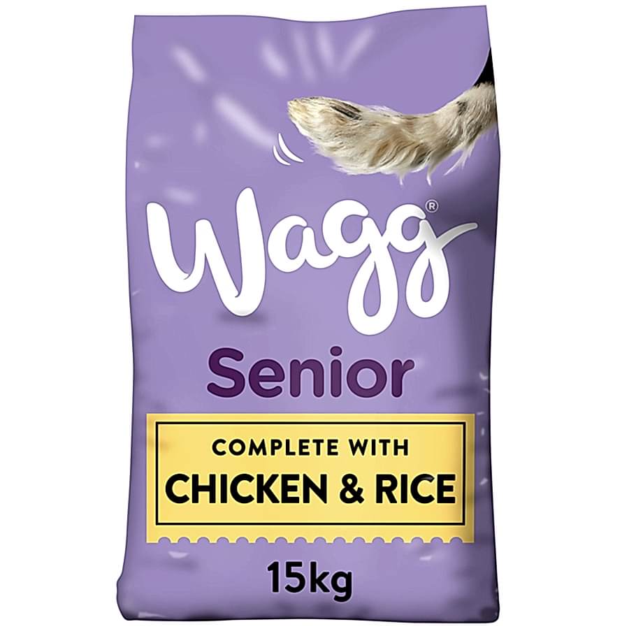 Wagg Complete Senior Dry Dog Food with Chicken & Rice