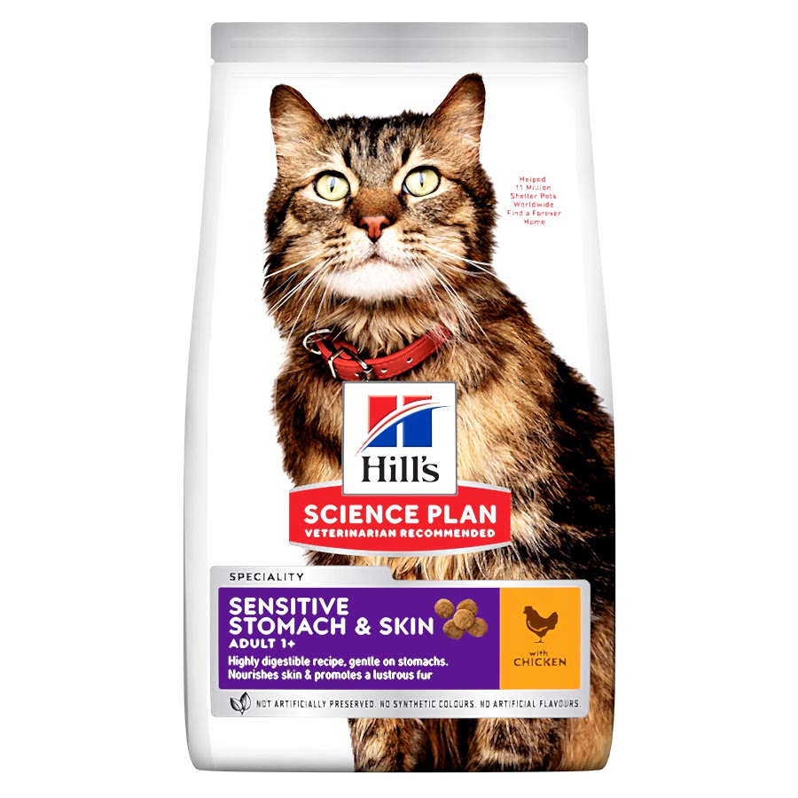 Hill's Science Plan Sensitive Stomach & Skin Adult Dry Cat Food Chicken