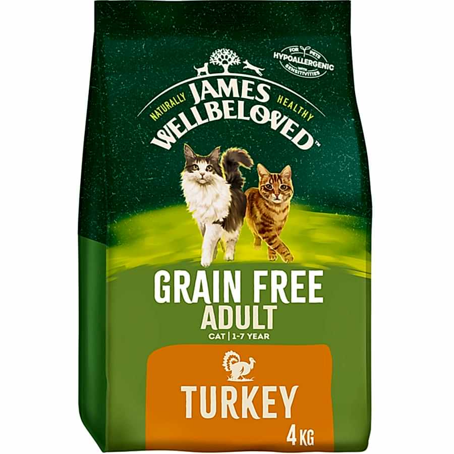 James Wellbeloved Grain Free Adult Dry Cat Food Turkey