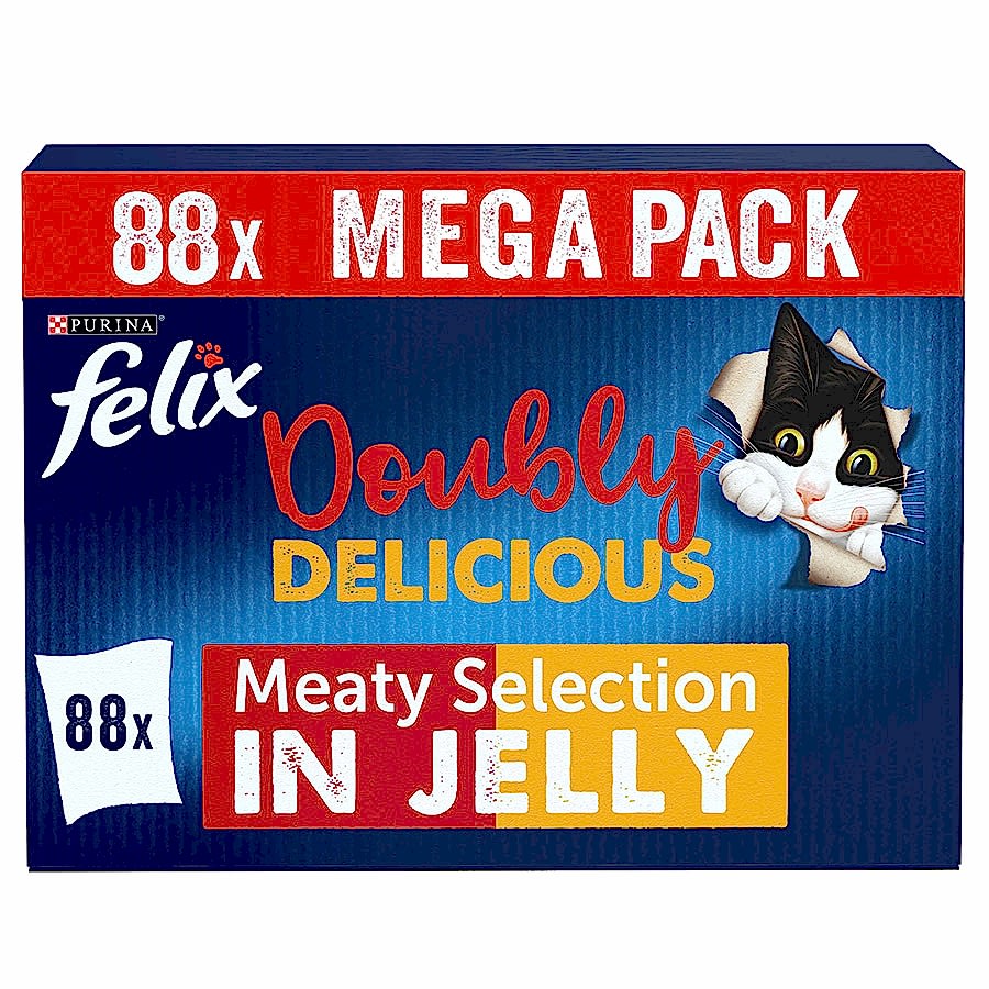 Felix Doubly Delicious Wet Cat Food Mixed