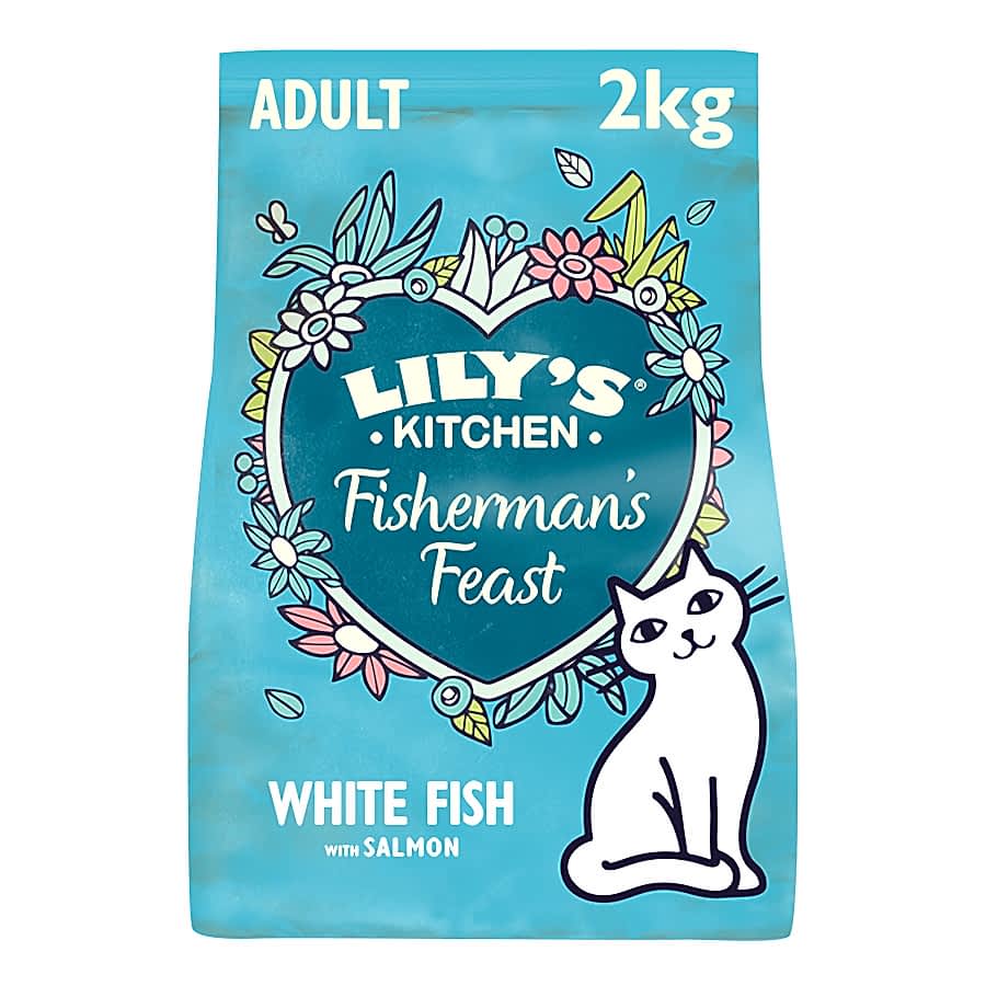 Lily's Kitchen Adult Cat Dry Food White Fish & Salmon