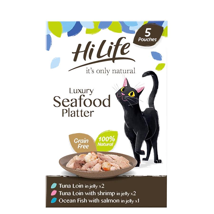 HiLife It's Only Natural Luxury Cat Seafood Platter In Jelly