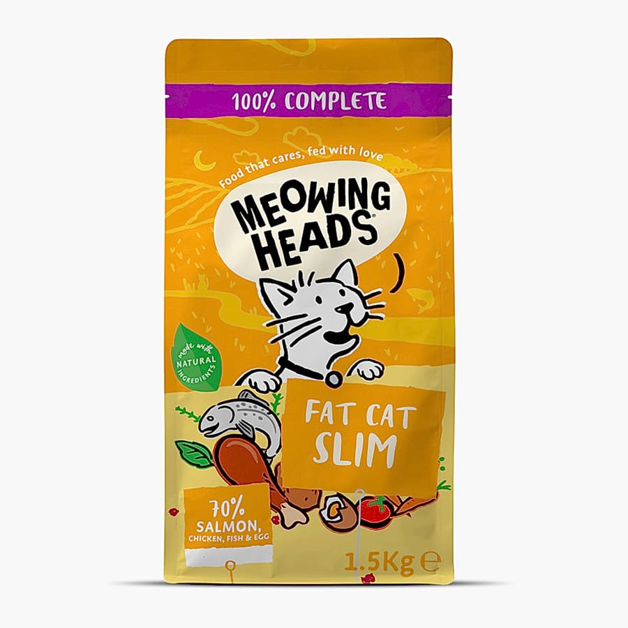 Meowing Heads Fat Cat Slim Light Dry Adult Cat Food Chicken