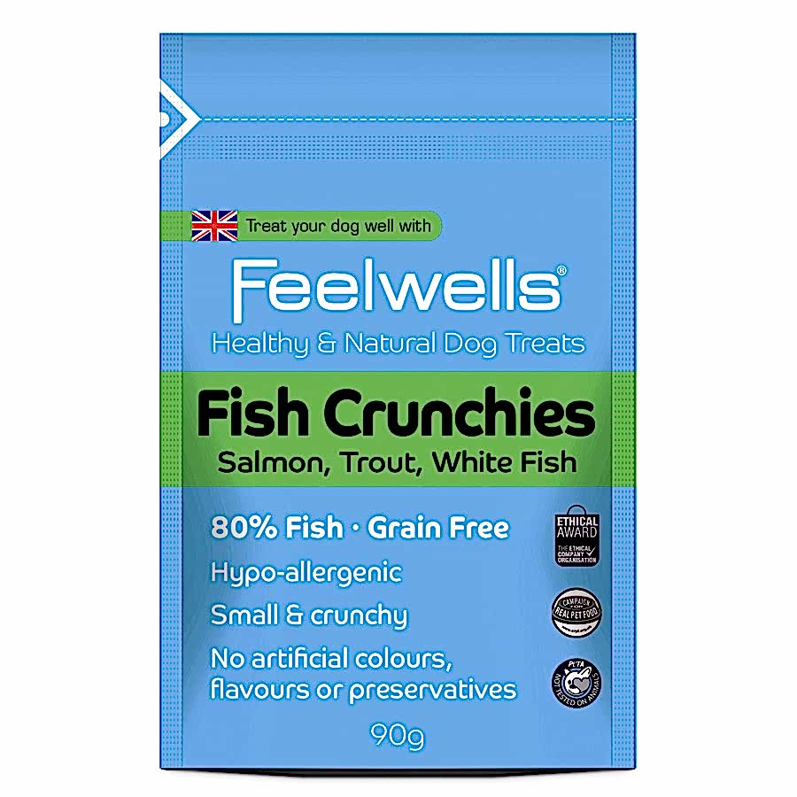 Feelwells Grain Free 80% Fish Salmon, Trout & White Fish Crunchies