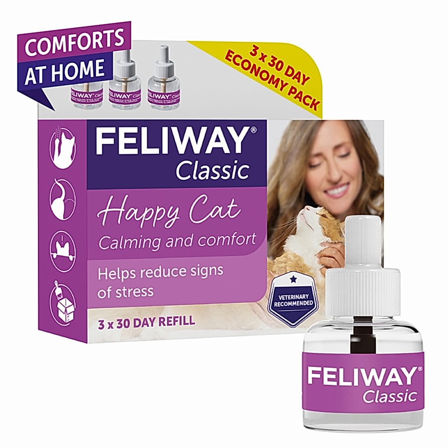 Feliway Classic Calming Pheromone Refill Value Pack for Cats