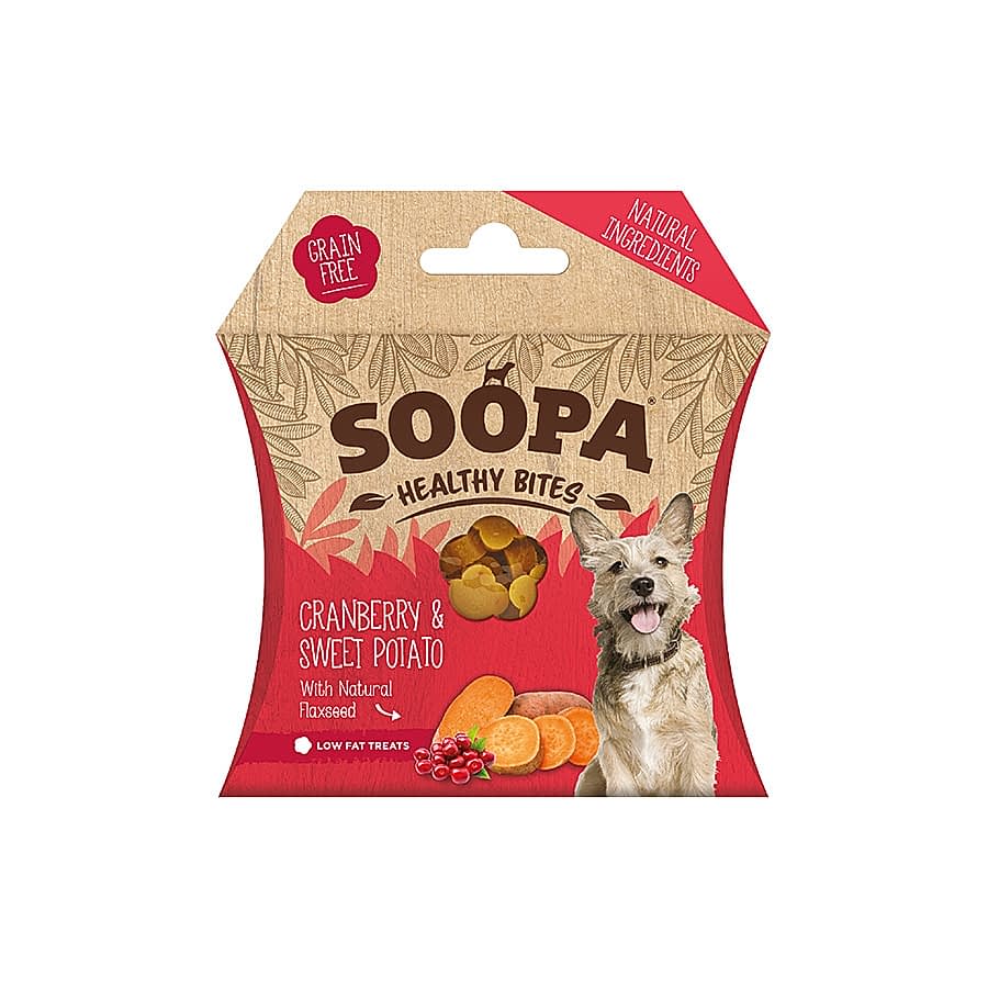 Soopa Healthy Bites Dog Treat Cranberry & Sweet Potato