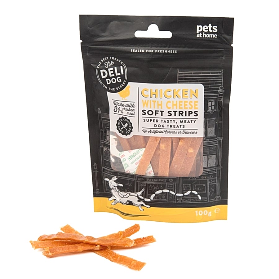 The Deli Dog Chicken with Cheese Strips Dog Treats