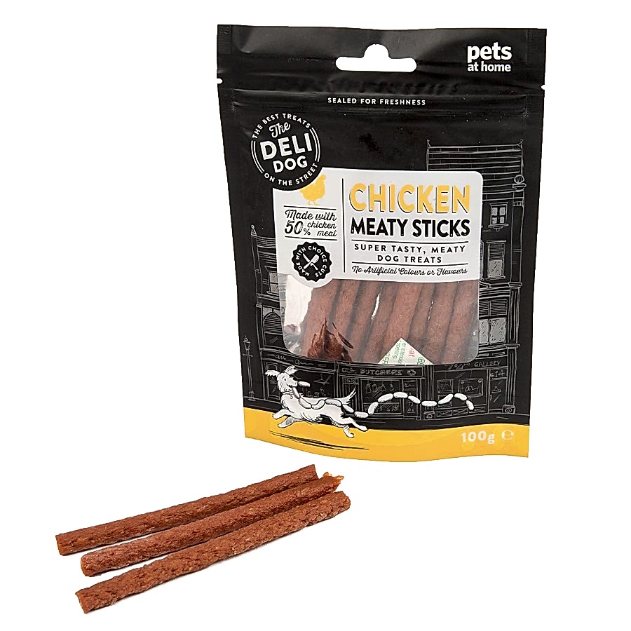 The Deli Dog Chicken Meaty Sticks Dog Treats