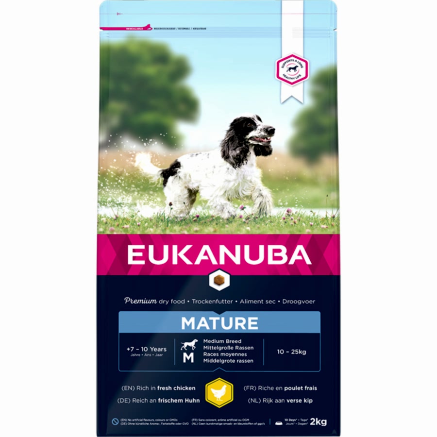 Eukanuba Medium Breed Mature Dry Dog Food Chicken