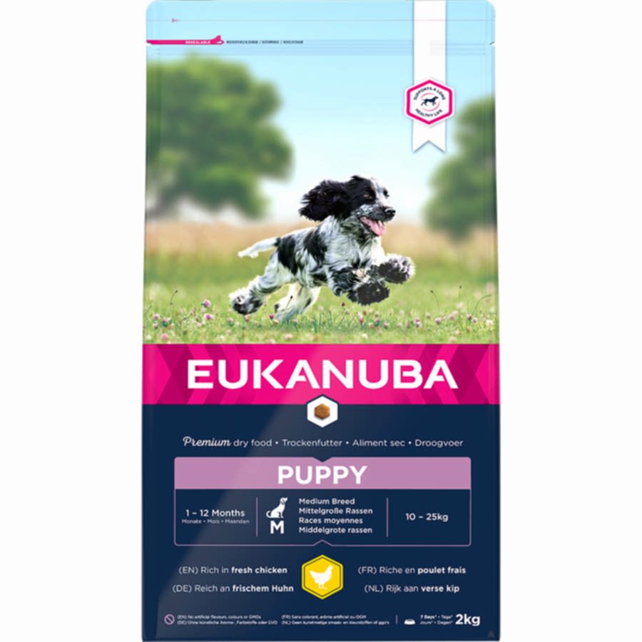 Eukanuba Medium Breed Puppy Dry Dog Food Chicken