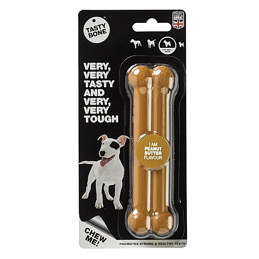 TastyBone Peanut Butter Super Tough Dog Chew Toy - Small Breeds