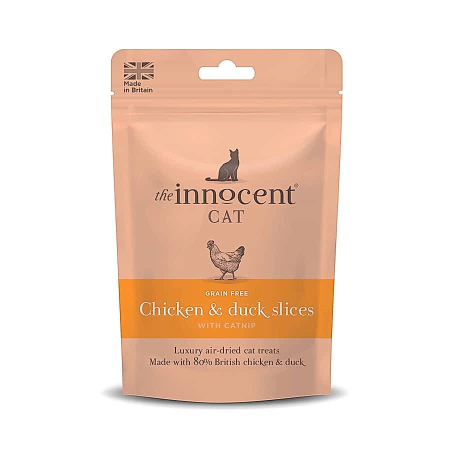 Innocent Cat Treat Chicken & Duck Slices with Catnip