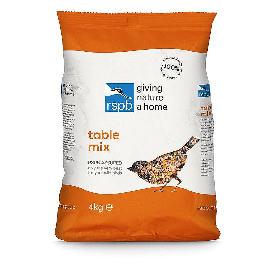 RSPB Table Seed Mix Wild Bird Food 4kg