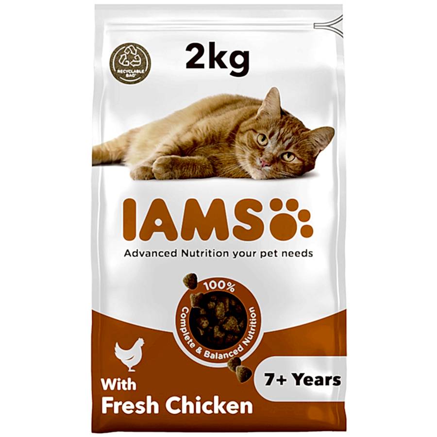 Iams Senior Dry Cat Food Chicken