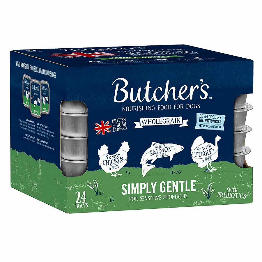 Butcher's Simply Gentle Wet Adult Dog Food Trays 24x150g