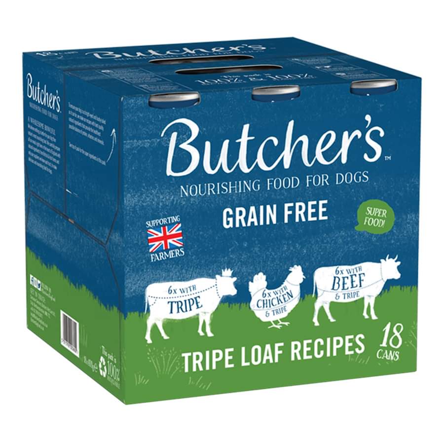 Butcher's Grain Free Adult Wet Dog Food Tripe