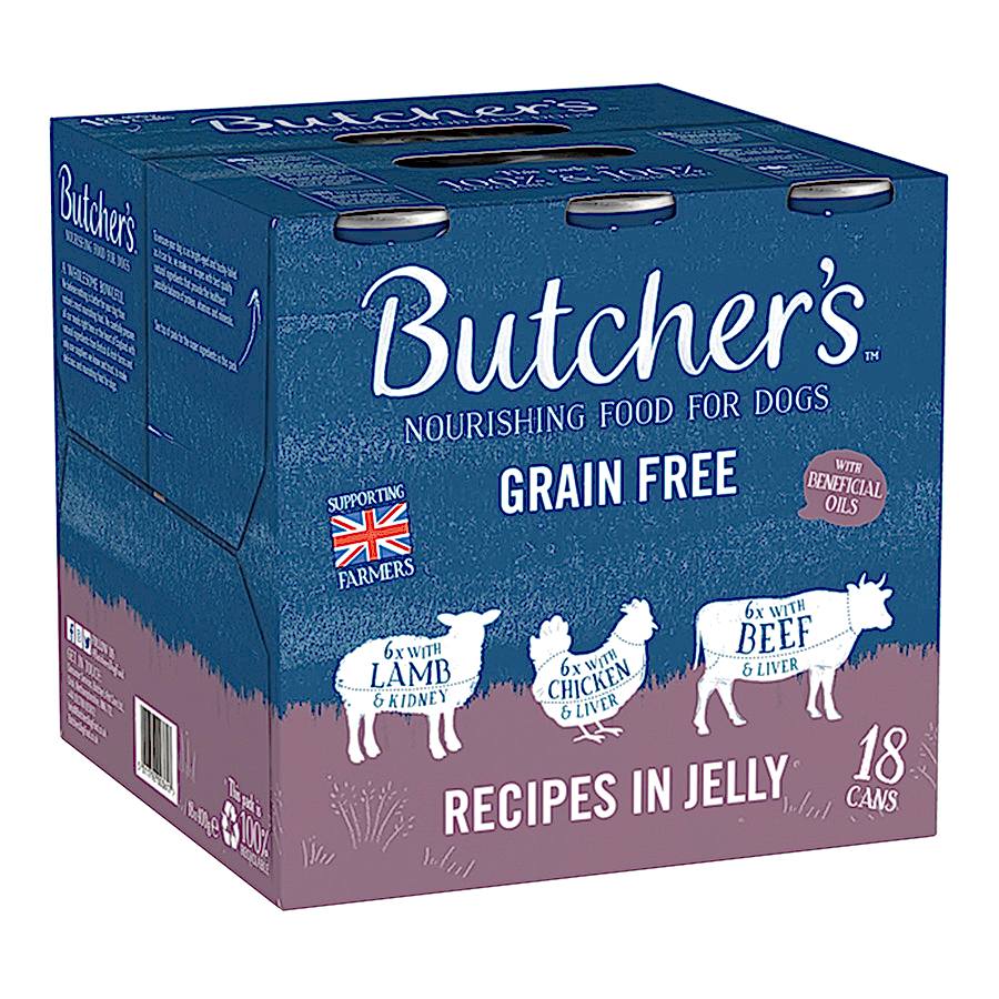 Butcher's Grain Free Adult Wet Dog Food In Jelly