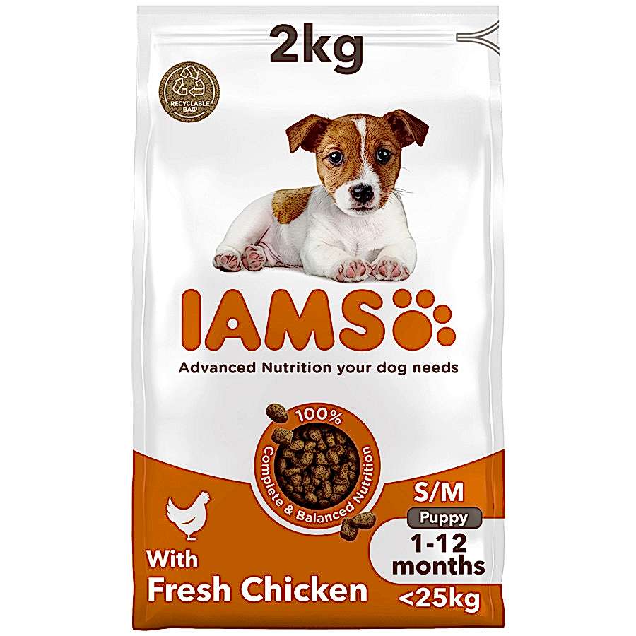 Iams Small & Medium Breed Dry Puppy Food Chicken