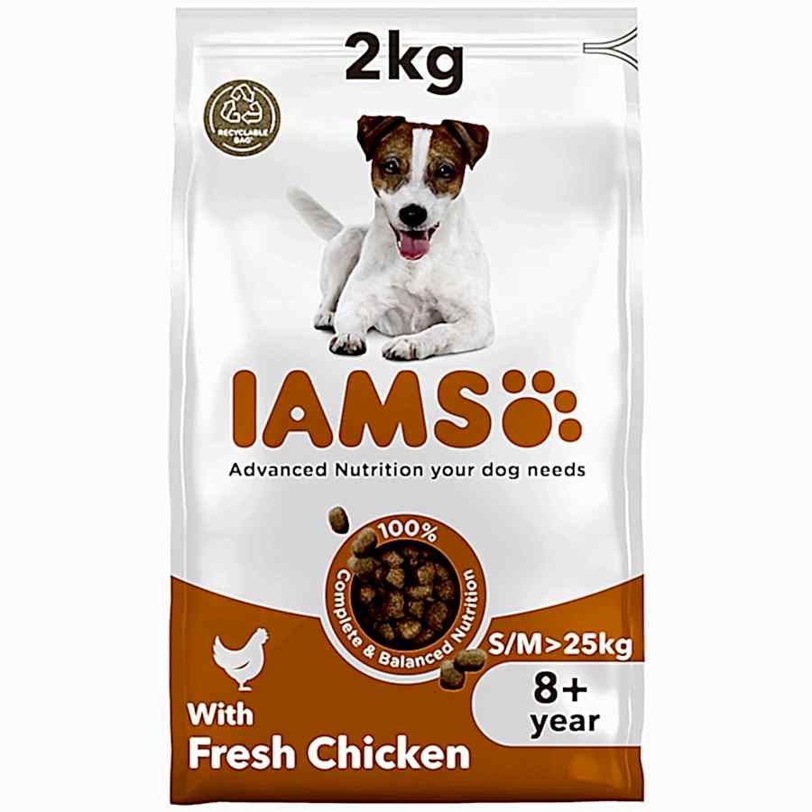 Iams Small & Medium Breed Senior Dry Dog Food Chicken