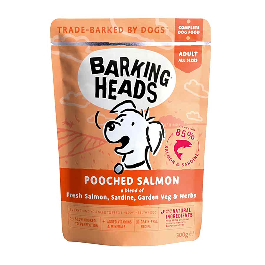 Barking Heads Pooched Adult Wet Dog Food Salmon