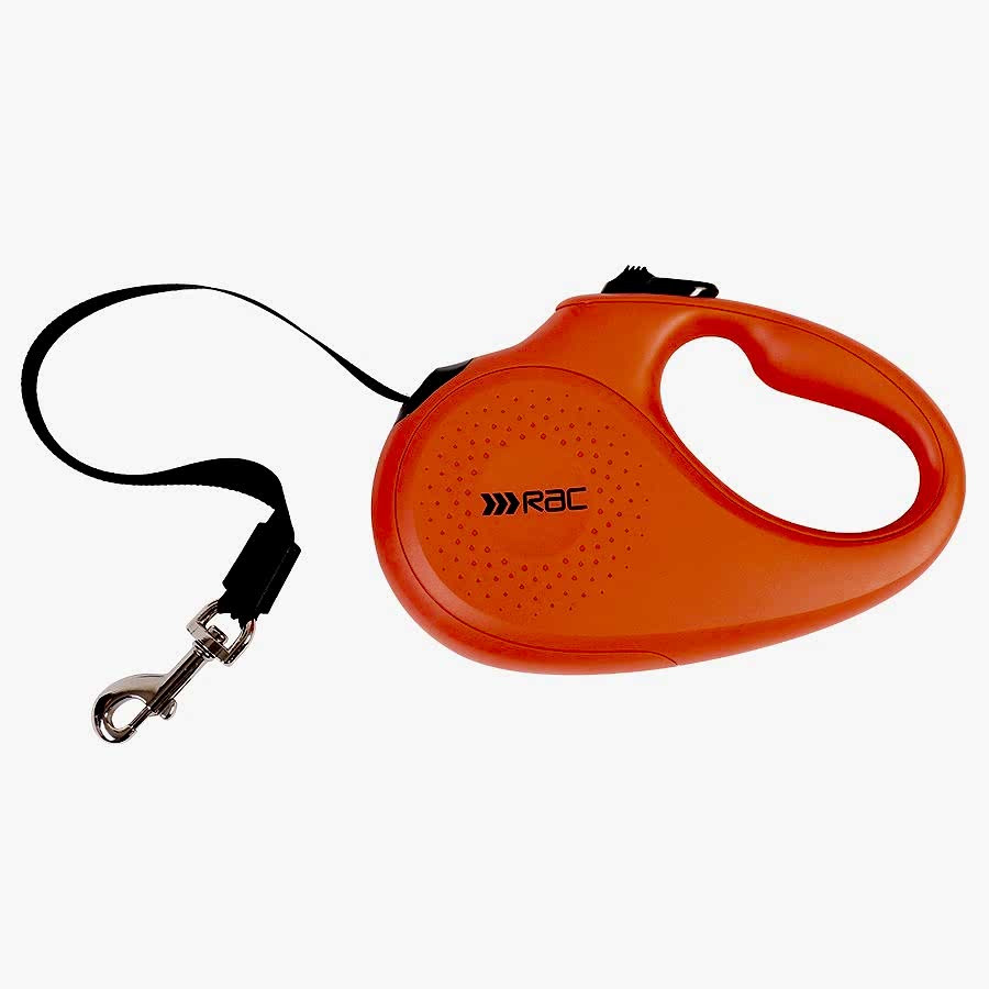 RAC Retractable Dog Lead 5m Orange