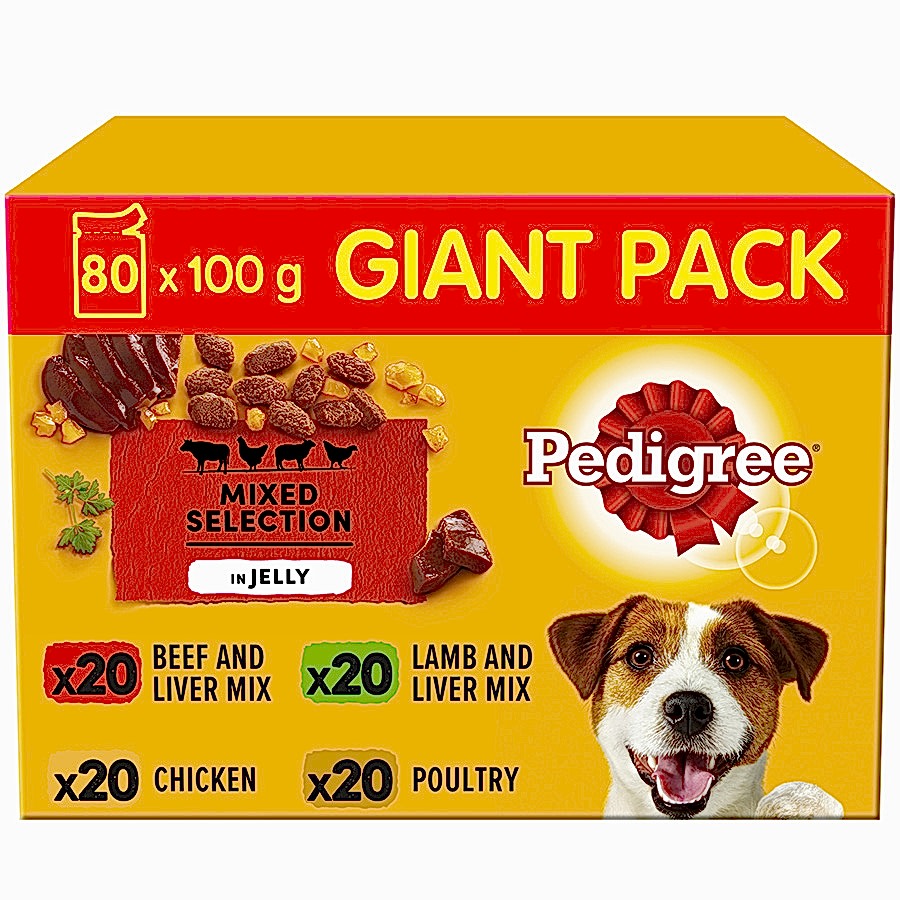 Pedigree Adult Wet Dog Food Mixed In Jelly Giant