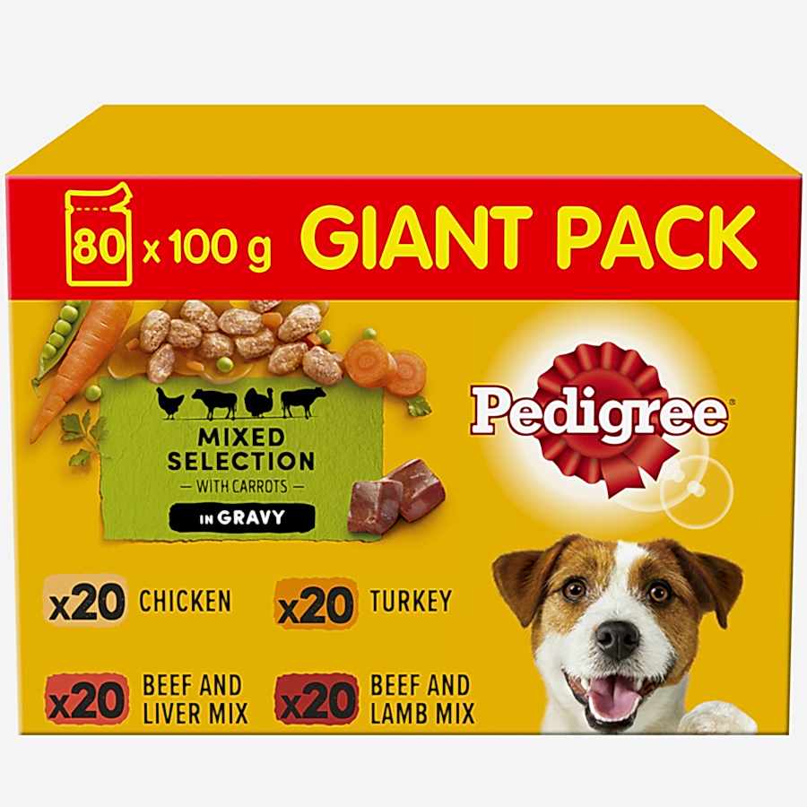 Pedigree Wet Adult Dog Food Mixed In Gravy Giant