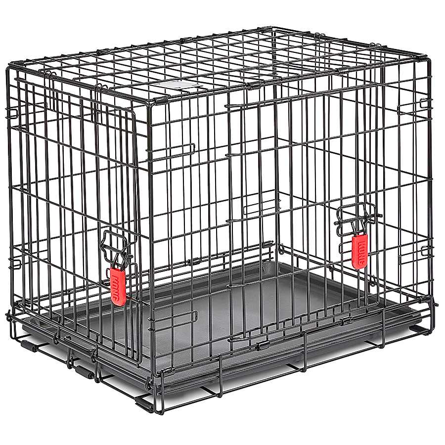 Kong Ultra-Strong Two Door Dog Crate Black