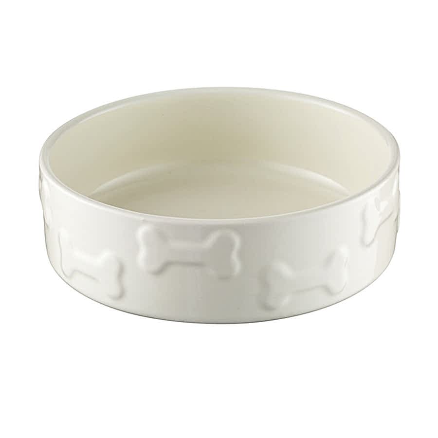 Mason Cash Signature Bone Dog Bowl Cream