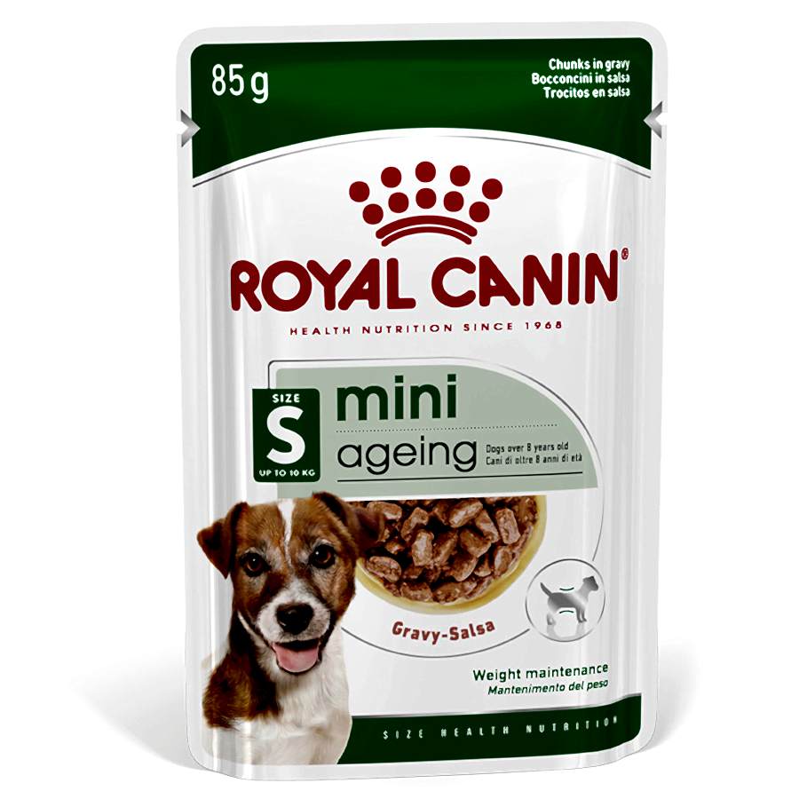 Royal Canin Mini Breed Ageing 12+ Wet Senior Dog Food Chunks in Gravy