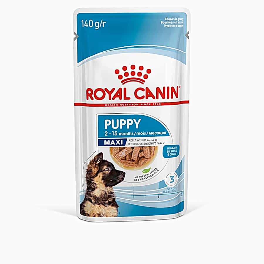 Royal Canin Maxi Puppy Wet Dog Food Chunks In Gravy