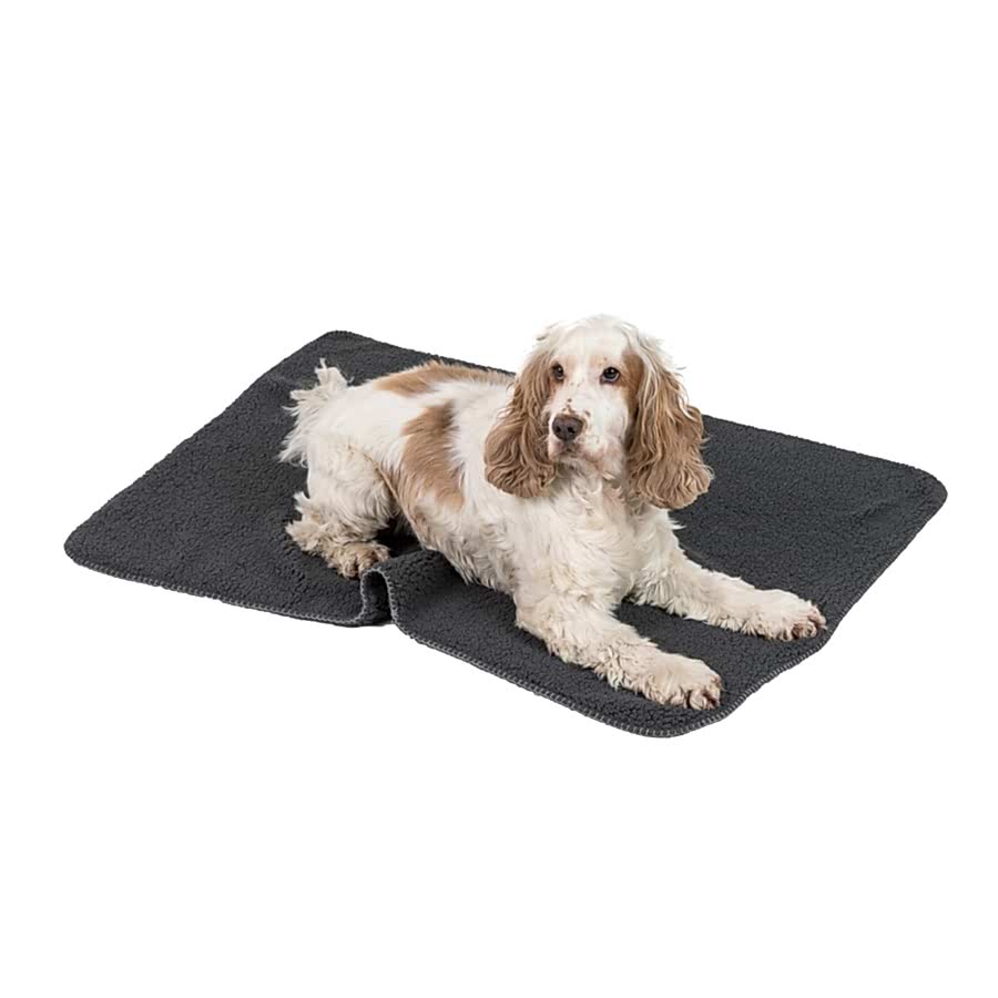 Pets at Home Teddy Dog Blanket Grey