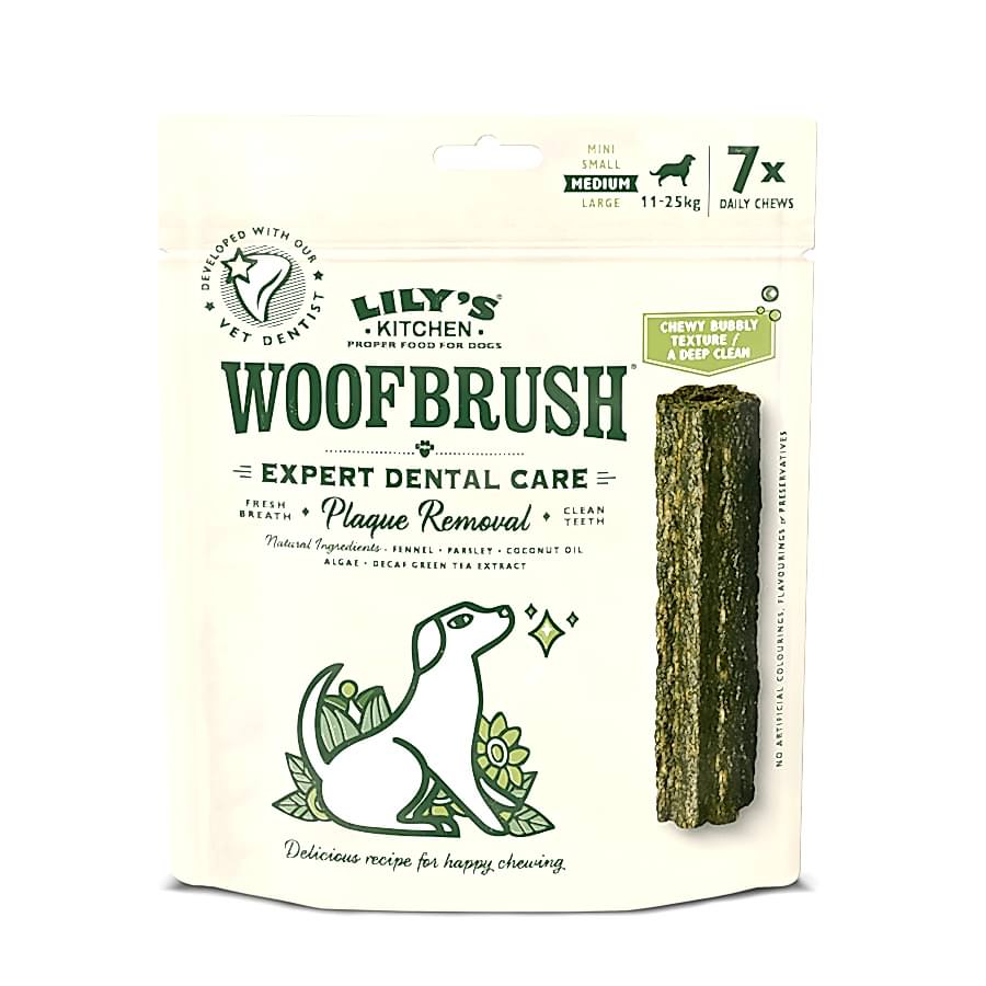 Lily's Kitchen Woofbrush Daily Dental Plaque Dog Chews Medium