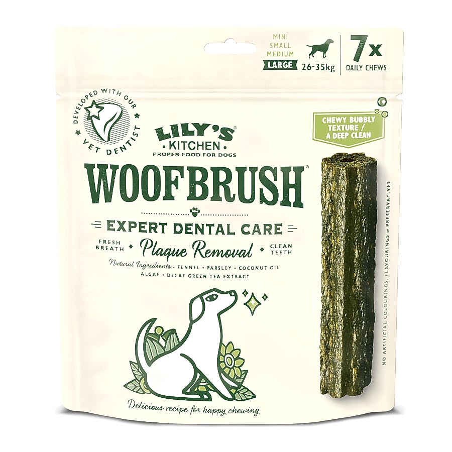 Lily's Kitchen Woofbrush Daily Dental Plaque Dog Chews Large