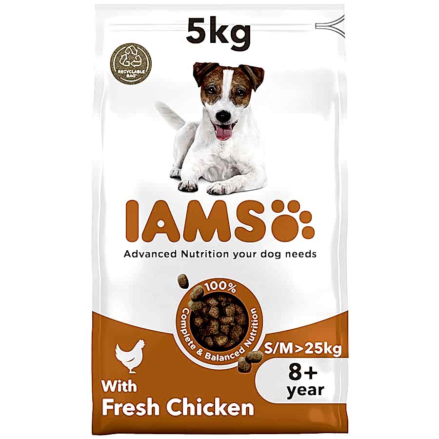 Iams Small & Medium Breed Senior Dry Dog Food Chicken