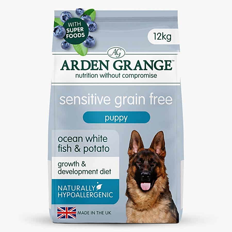 Arden Grange Grain Free Sensitive Puppy/Junior Dry Dog Food Fish & Potato