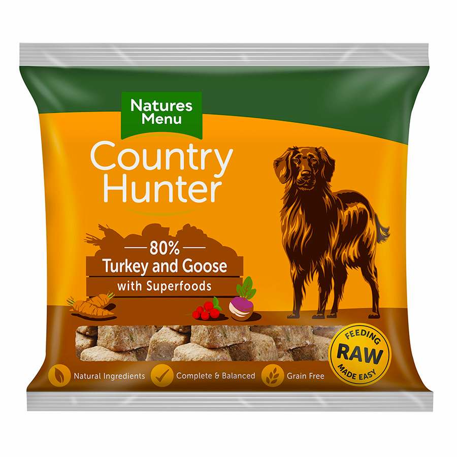 Natures Menu Country Hunter Dog Food Turkey & Goose Nuggets