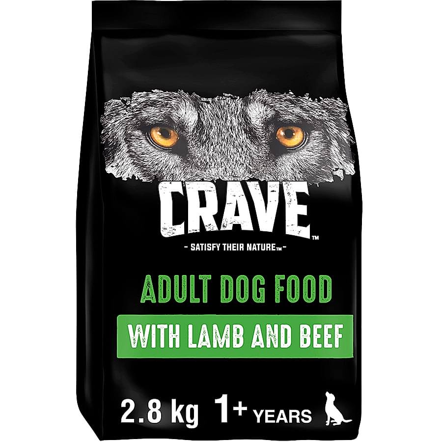 Crave Grain Free Complete Dry Adult Dog Food Lamb & Beef