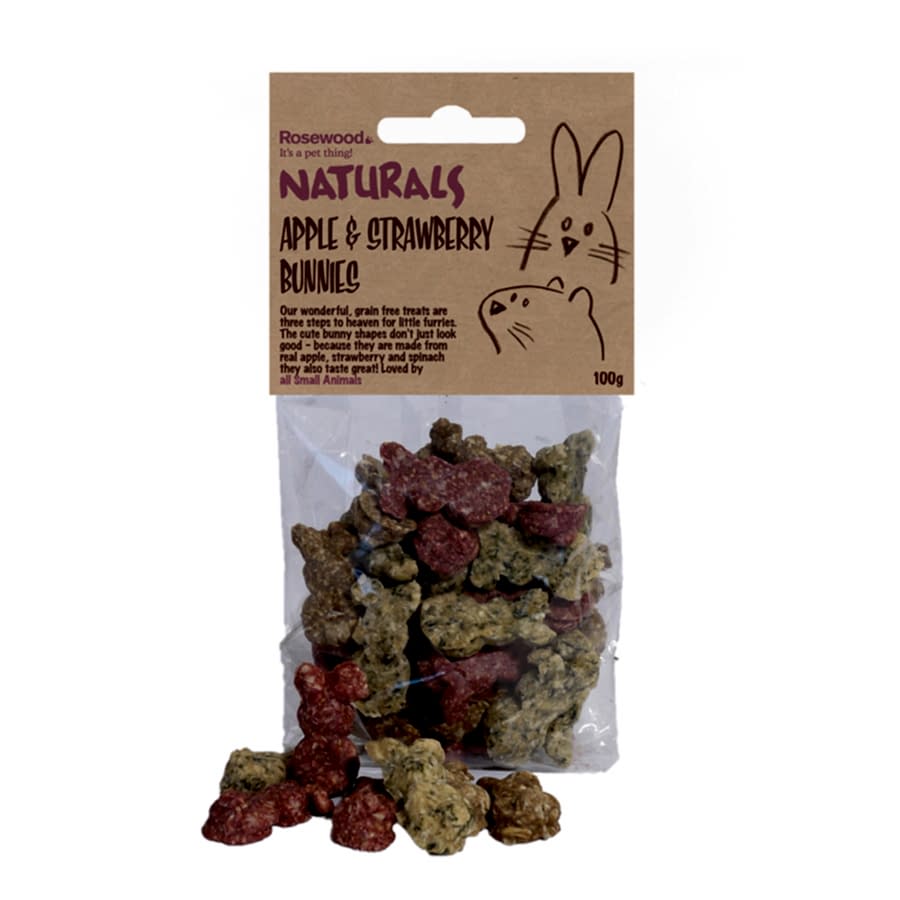 Naturals Small Animals Apple & Strawberry Bunnies